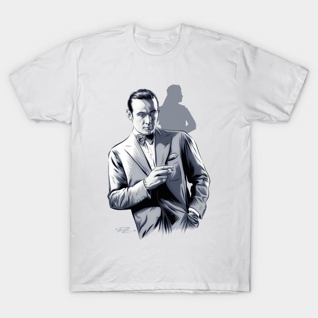 Rudolph Valentino - An illustration by Paul Cemmick T-Shirt by PLAYDIGITAL2020